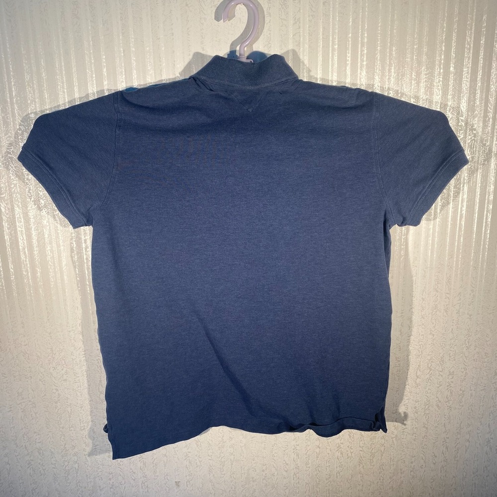 Tommy Hilfiger Mens Custom Fit Polo Large Navy Blue 100% Cotton - Picture 2 of 7